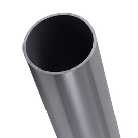TA-VIGOR 67.8mm ID 75mm OD PVC Rigid Round Pipe, 0.35M Length Plastic Tube, High Impact Straight Duct Channel for DIY Decoration, Water Cooling System, Fish Tank, Decoration, Cable Sleeve, Light Grey