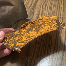 Flamin Jalapeno cheddar crunchy jerky chips