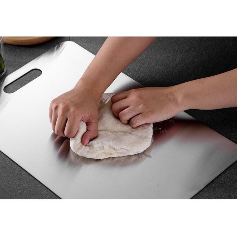 1 Pack 9x13" Stainless Steel Cutting Board for Kitchen,Fruit Cutting