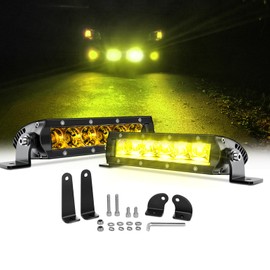 Chelhead 7 inch led Light Bars Chelhead 30W Flood 24V 12V Light Bar Off Road Driving Fog Lights Compatible with Trucks Tractor UTV ATV Boat