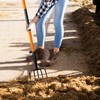 Nohovu 5 Tine Pitchfork for Gardening, Heavy Duty Pitchfork with