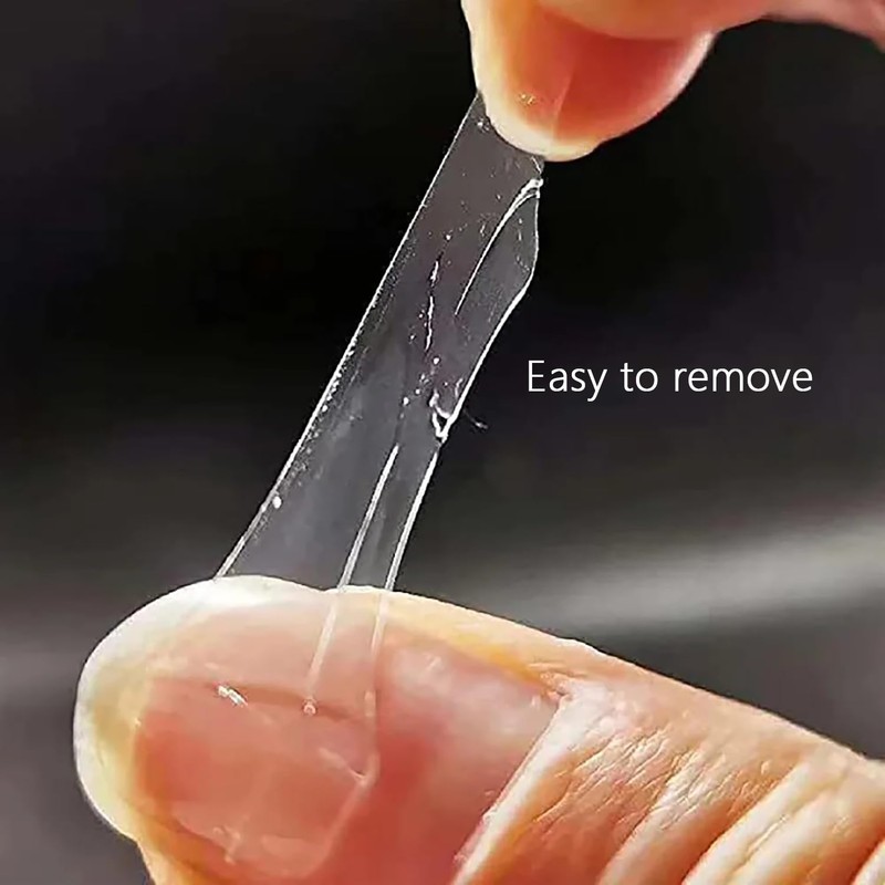 MOLILON 480pcs Nail Adhesive Tabs Transparent Waterproof Breathable Jelly Glue