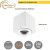 Sweet Led Surface-Mounted Spotlight Silver Ring IP44 Flat Bathroom Aluminium