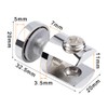 4 Pcs Glass Clamp Clip Adjustable Glass Bracket Glass Shelf