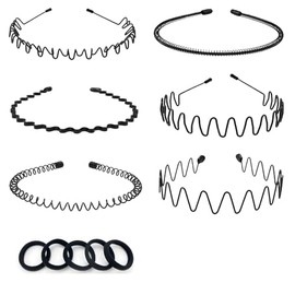 Sports Hair Bands For Men, Non-Slip Fashion Headband, Metal Hair Band For Men, Hair Hoop For Outdoor Sports