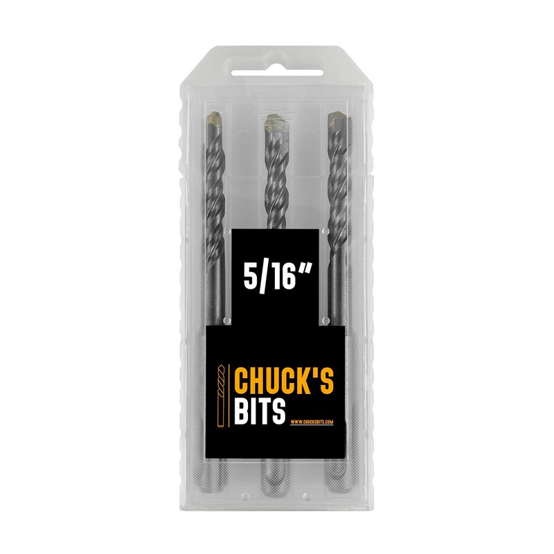 Chuck’s Bits 3pc 5/16" x 4.75" SDS Masonry Bit Set