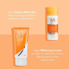 Belo Intense White Deo Roll-On 40mL & Belo Underarm Whitening Cream 40g