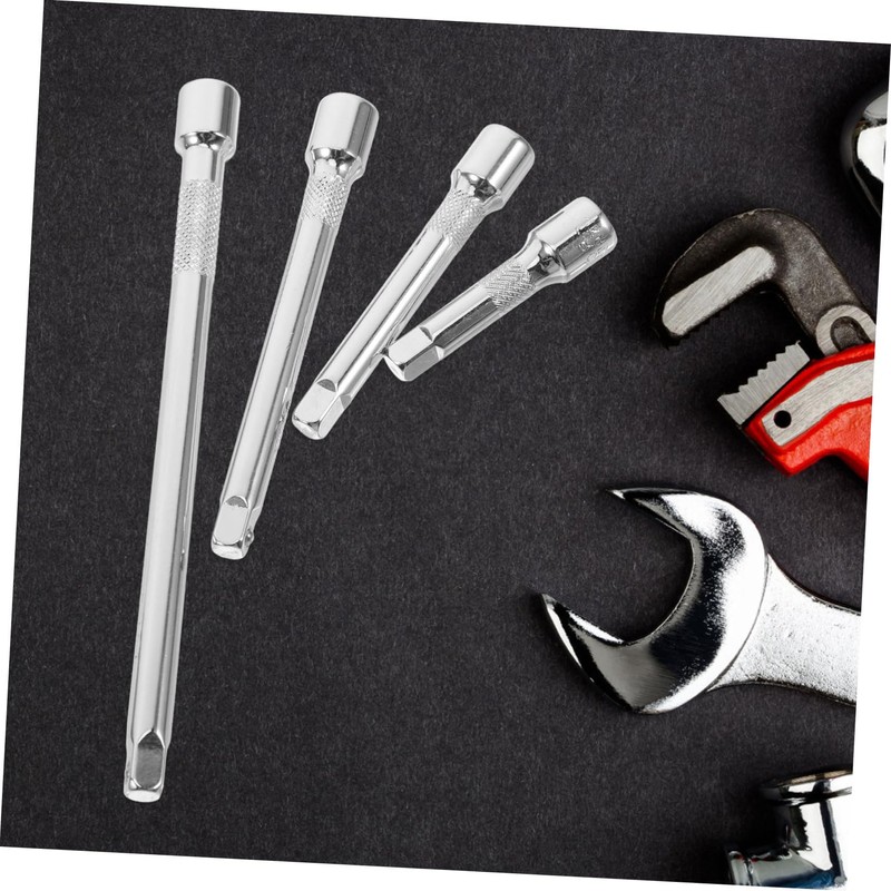 GLEAVI 4pcs Ratchet Wrench Extension Set Wobble Extension Tool for