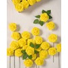 DuHouse 25Pcs Artificial Roses Flowers Fake Roses with Stems Real