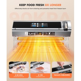Food Vacuum Sealer Machine with Storage & Built-in Cutter