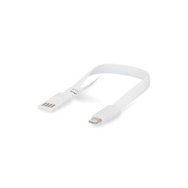 CARTREND 10461 Magnetic Data and Charging Cable Lightning Magnetic Connectors for Attaching to Eyelets and Loops 22 cm White