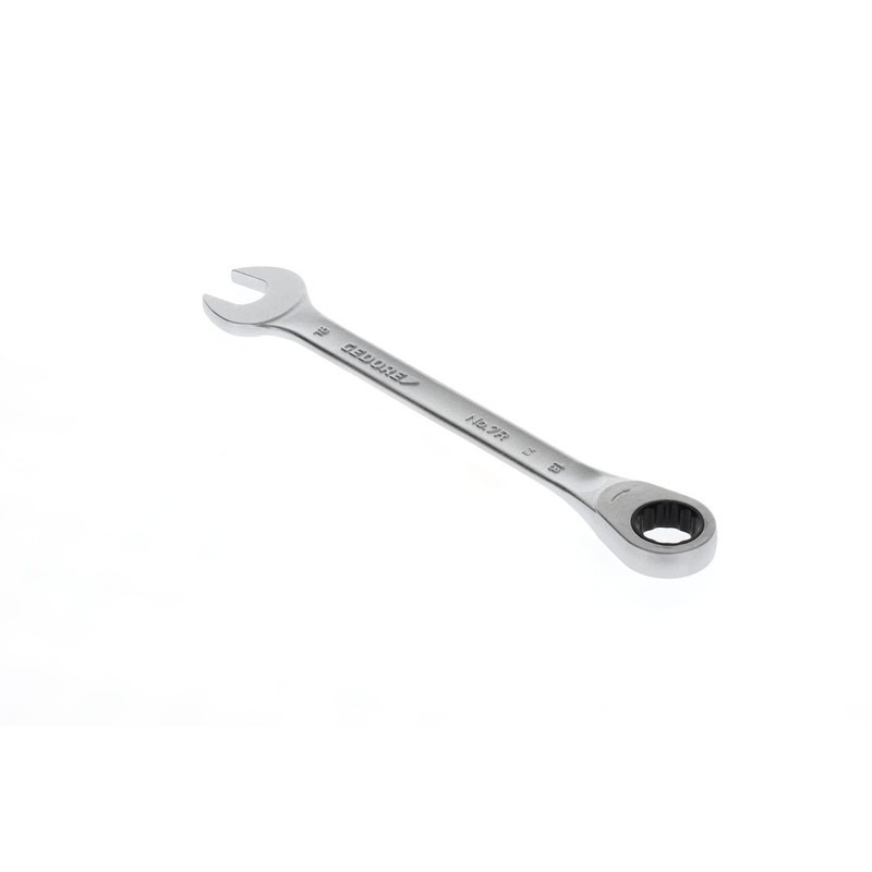 GEDORE Combination Spanner with Ring Ratchet, SW 18 mm, Flat,
