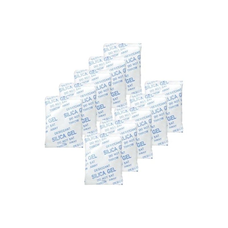 Desicco 25.0 Gram [10 Packets] Silica Gel Packets Desiccant Packs