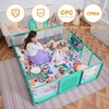 Baby playpen, 79"x71"Baby Playpen with Mat Indoor＆Outdoor Playpen for Babies