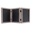 Frametory, 5x7 Trifold Picture Frame Hinged Photo Frames Three Folding