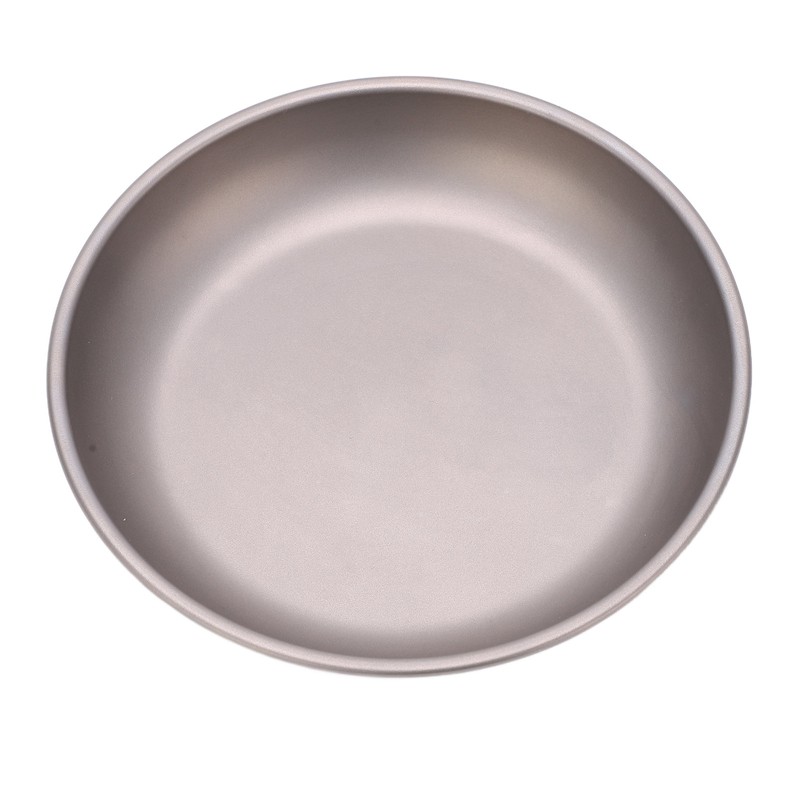 Pure Titanium Saucer Dishes Outdoor Tableware Camping Hiking Plates Cutlery