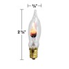 Orange Amber C7 (CA10) Flicker Flame String Light Bulbs (2-Pack)