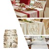 Bunny Easter Table Runner Decorations,Linen Cute Bunny Runner for Table,72x13in