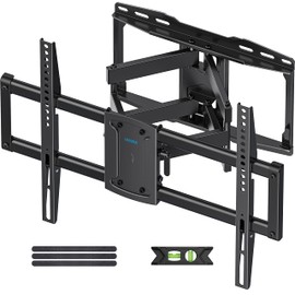 Full Motion TV Wall Mount Bracket for Most 37-86 inch TVs, Swivel Tilt Extension Level TV Mount, Max VESA 600x400mm, Holds up to 132lbs & 16" Wood Studs with Hole Drilling Template by USX STAR