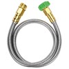 UNCO- Short Garden Hose, 3 Feet, Heavy Duty Stainless Steel