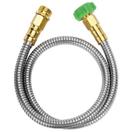UNCO- Short Garden Hose, 3 Feet, Heavy Duty Stainless Steel Hose, Water Garden Hose, Metal Garden Hose, Outdoor Garden Hose, Non Kink Hose, Durable Garden Hose, Flexible Hose, Lightweight Hose | UNCO