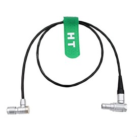 HangTon PortKeys HH7 HS7T II BM5 BM7 Monitor Power Cable for ARRI Alexa Mini LF Camera Right Angle 2 Pin to 4 Pin 60cm