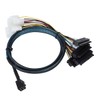 AoQhir Mini SAS HD SFF-8643 to 4X SAS SFF-8482 Server