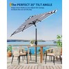 GarveeLife 9FT Outdoor Patio Umbrella, Outdoor Table Umbrella, Market Umbrella