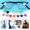 KECHIO Eyeglasses Ear Grip Heart-Shaped Silicone Retainers Soft Ear Hooks