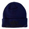 ALPHA INDUSTRIES Unisex Beanie Hat, Blue (rep. blue)