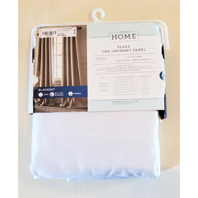 JCPenney Home One Grommet Panel Plaza Blackout 50 x 108