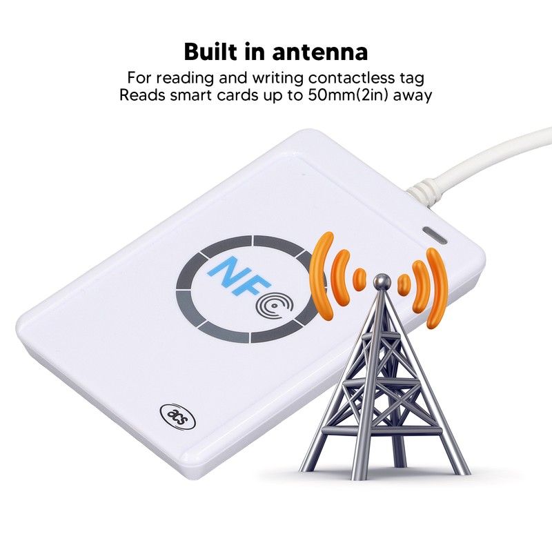 Contactless Smart Card Reader Writer Safe Bluetooth Non Contact NFC