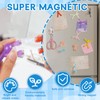QGGTQG Mini Magnetic Figures Toy Pack of 10 Translucent Fridge