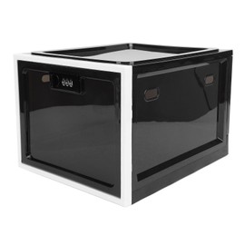 Caja con Cerradura para Medicinas,Caja de Almacenamiento con Cerradura de Plástico,Caja Segura para Alimentos para Refrigerador Transparente para Coci