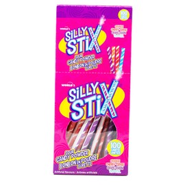 Silly Stix Sour Powder Straws 100 stix