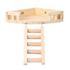 Gatuida Wooden Hamster Ladder with Platform for Small Animals Cozy