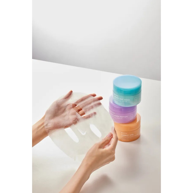 DAISO Leaders Heartleaf Moisture Soothing Mask 14 sheets