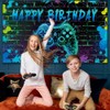 IIILUYOT Video Game Happy Birthday Backdrop Decorations, Gaming Theme Party