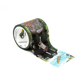 PlayTape Rescue Road Tape for Toy Cars - Sticks to Flat Surfaces, No Residue, 2 in. x 30 ft. Roll