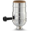 3 Way Lamp Socket Replacement, E26 Threaded Base, Turn Knob
