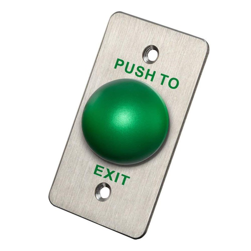 UHPPOTE Stainless Steel Panel Push to Exit Button for Door