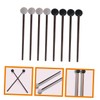 Kisangel 4 Pairs Steel Drum Mallets with Wooden Handles Rubber