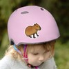Medium 100mm 'Sleepy Capybara' Permanent Sticker Decal for Cars/Windows/Bins/Walls etc