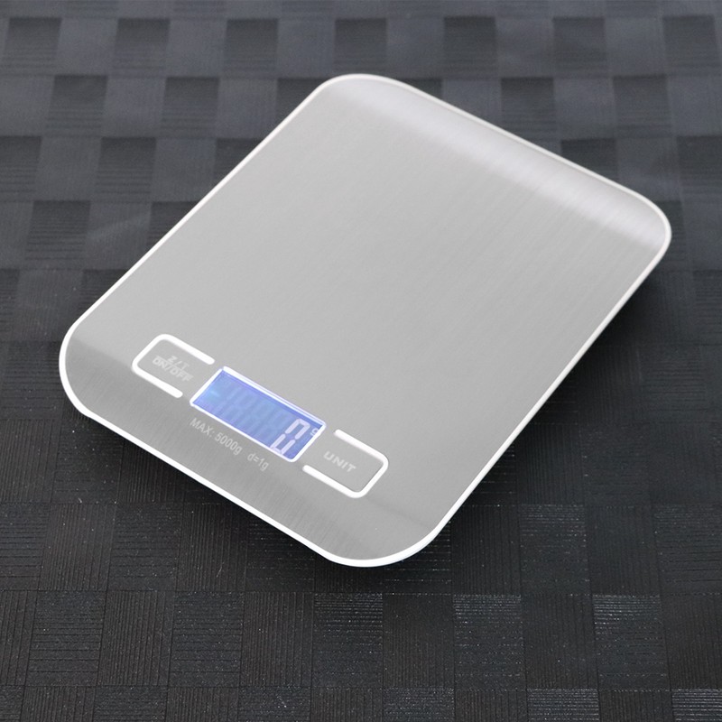 5Kg /1g Stainless Steel Electronic Scale Portable Household Kitchen Food