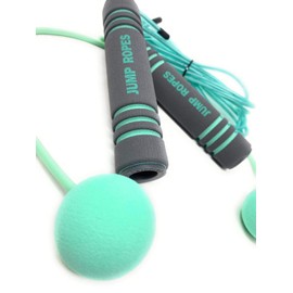 eBoutik - Training Ropeless Skipping Weight Balls for Get Fit @ Home & Gym Fitness Workout - Adjustable Tangle-free Weighted Jump handles For Boxing, Thigh, Abs Core Summer Workout - Blue