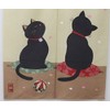 のれん 暖簾「桜クロネコ」【IT】【DM】(#9894094) サイズ：85×150cm おしゃれ のれん さくら サクラ 桜 春 猫