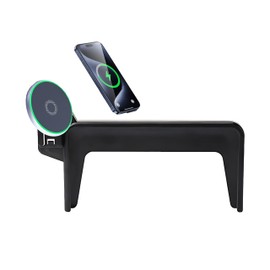 AbeeyGeomarn Car Phone Holder for 2025 Volvo EX30 Accessories Apply to 12.3 Inch Touch Screen 15W Fast Wireless Charger Screen Fixed Clip Cell Phone Mount Hands-Free 360 Degree Rotation