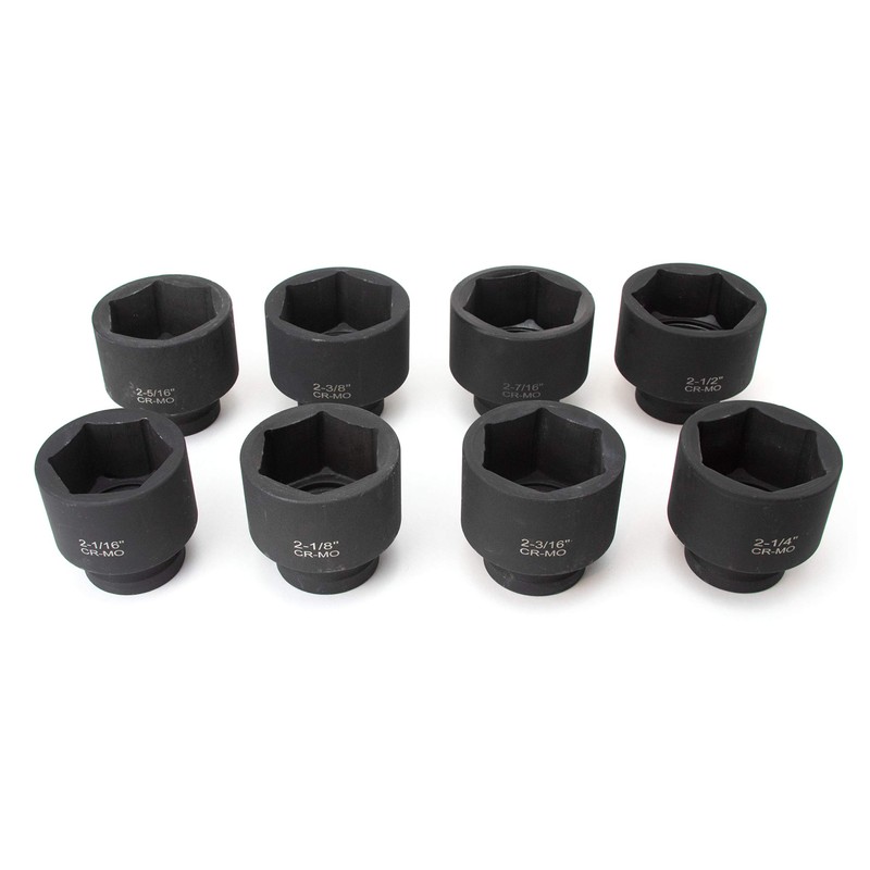 VCT 8PC 3/4" Drive Jumbo Shallow Impact Socket Set SAE