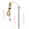 FCCUM RTD RTD Temperature Probe Sensor Grill, Replacement Parts for