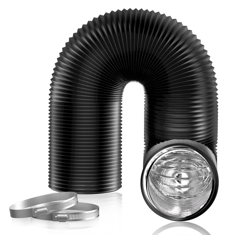 Hon&Guan 5 inch 32 FT Long Air Ducting, Heavy-Duty Four-Layer